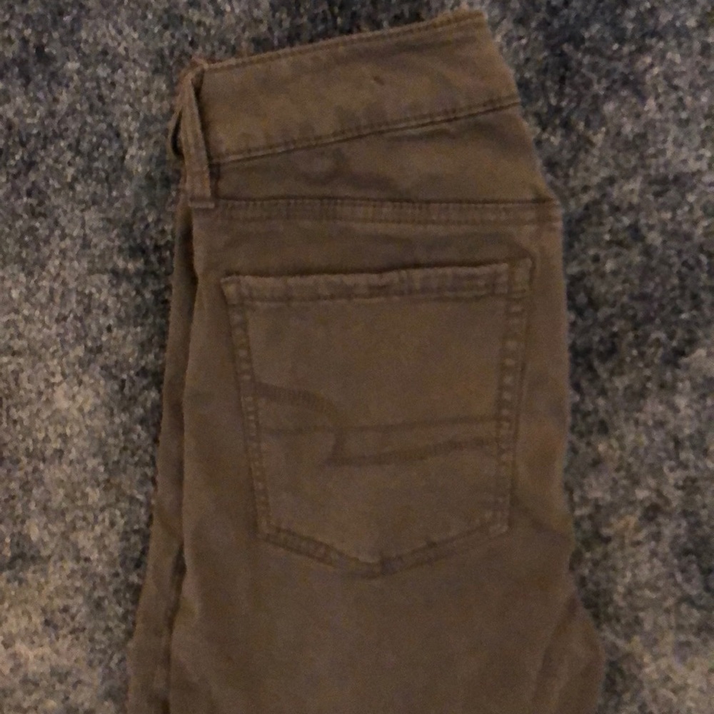 Grey American Eagle super stretch grey jeggings